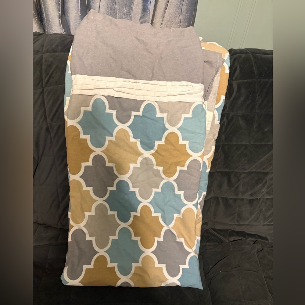 Fabric shower curtain